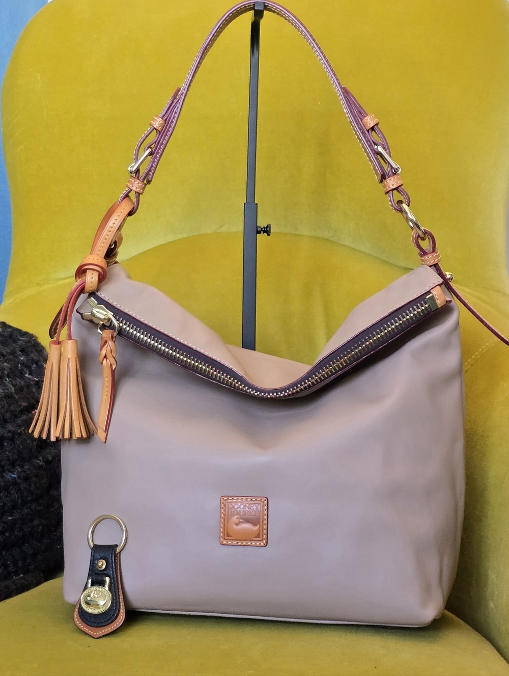 Dooney & Bourke McKenzie Hobo Bag  in Taupe - NWOT
